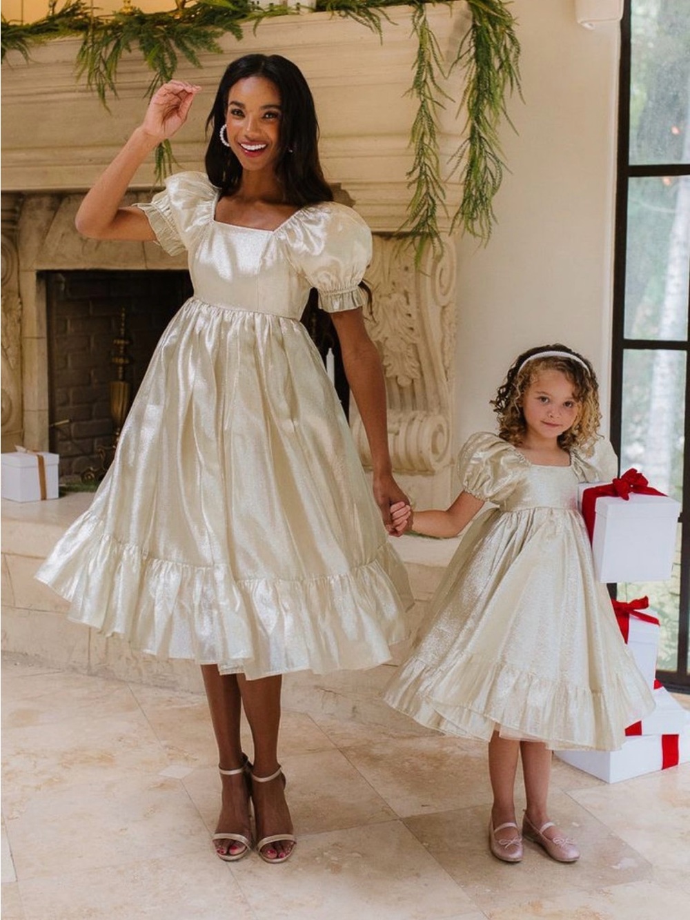 Ivy City Co Gold CoCo Dress